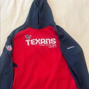 Reebok Texans Red and Navy Pullover